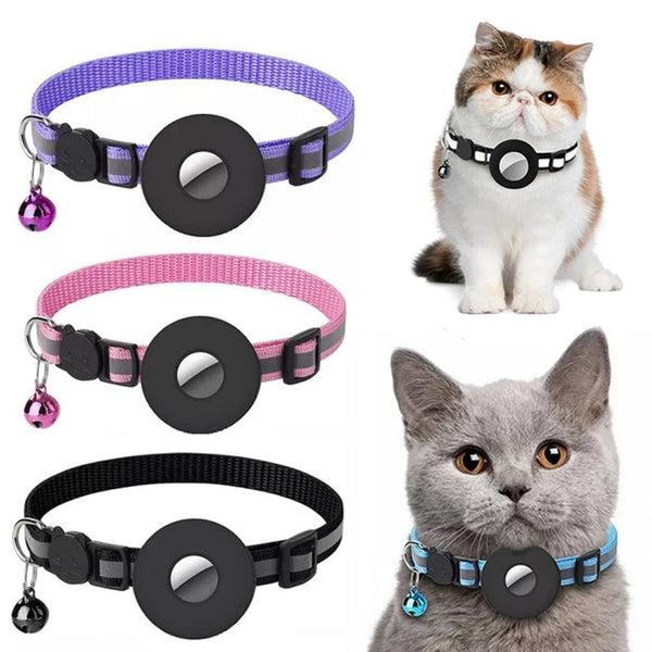 Ultimate Reflective Waterproof AirTag Holder: Secure Pet Collar for Cats & Dogs